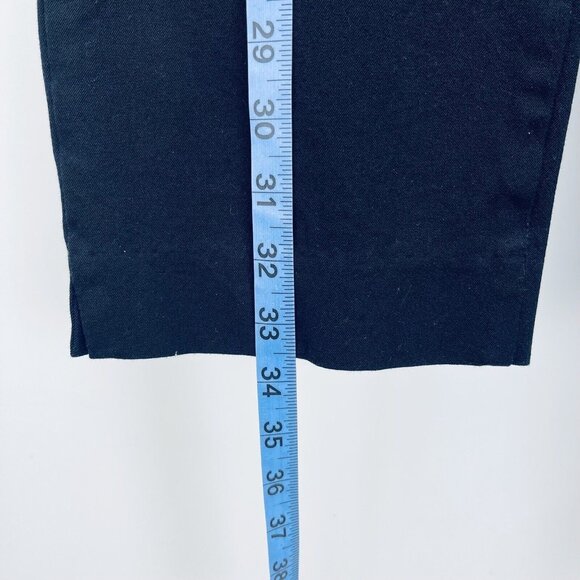 Talbots Dress Pants Sz 10 Womens Signature Cropped Wide Leg Cotton Lightweight - Picture 4 of 11